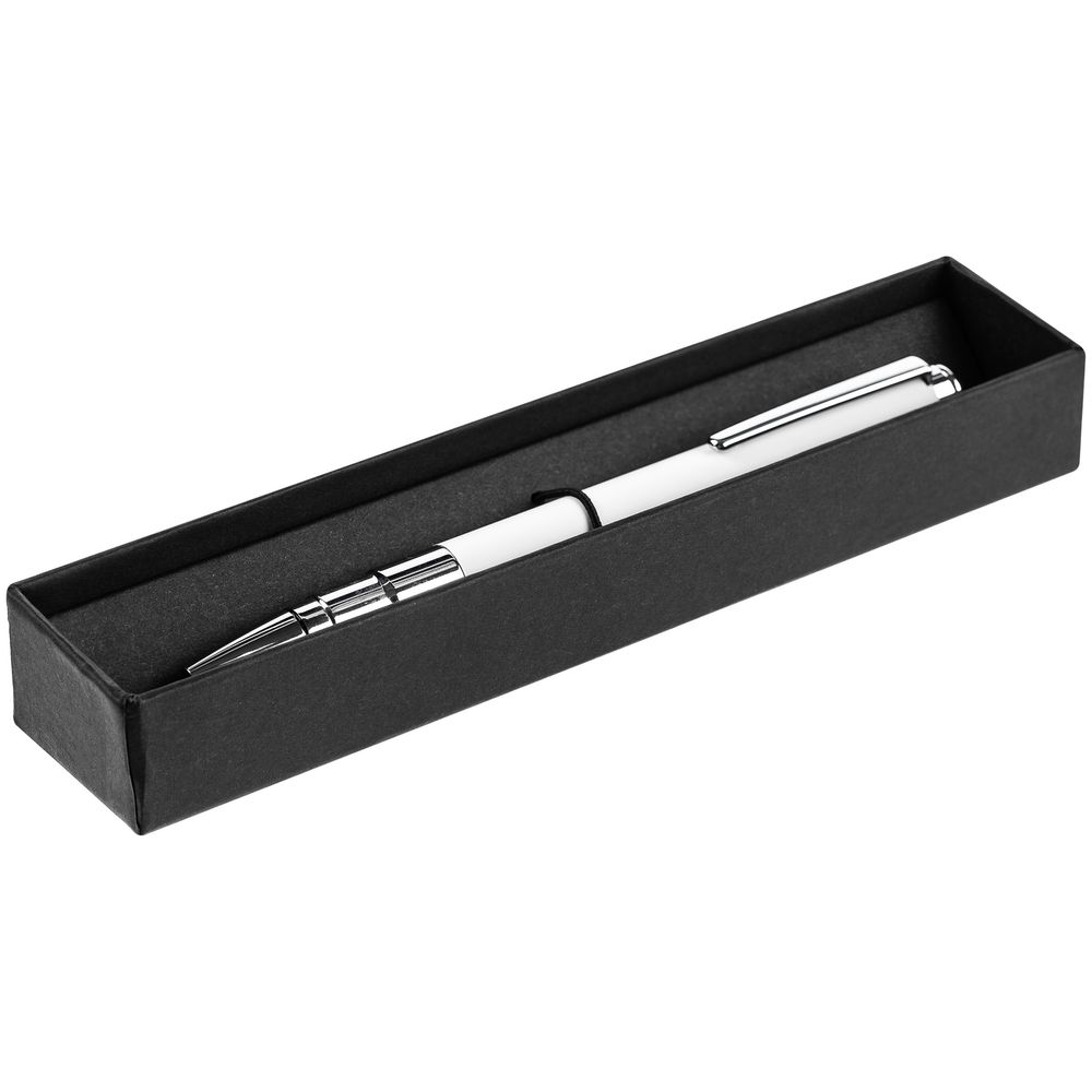 Ручка шариковая Kugel Gunmetal, белая-4