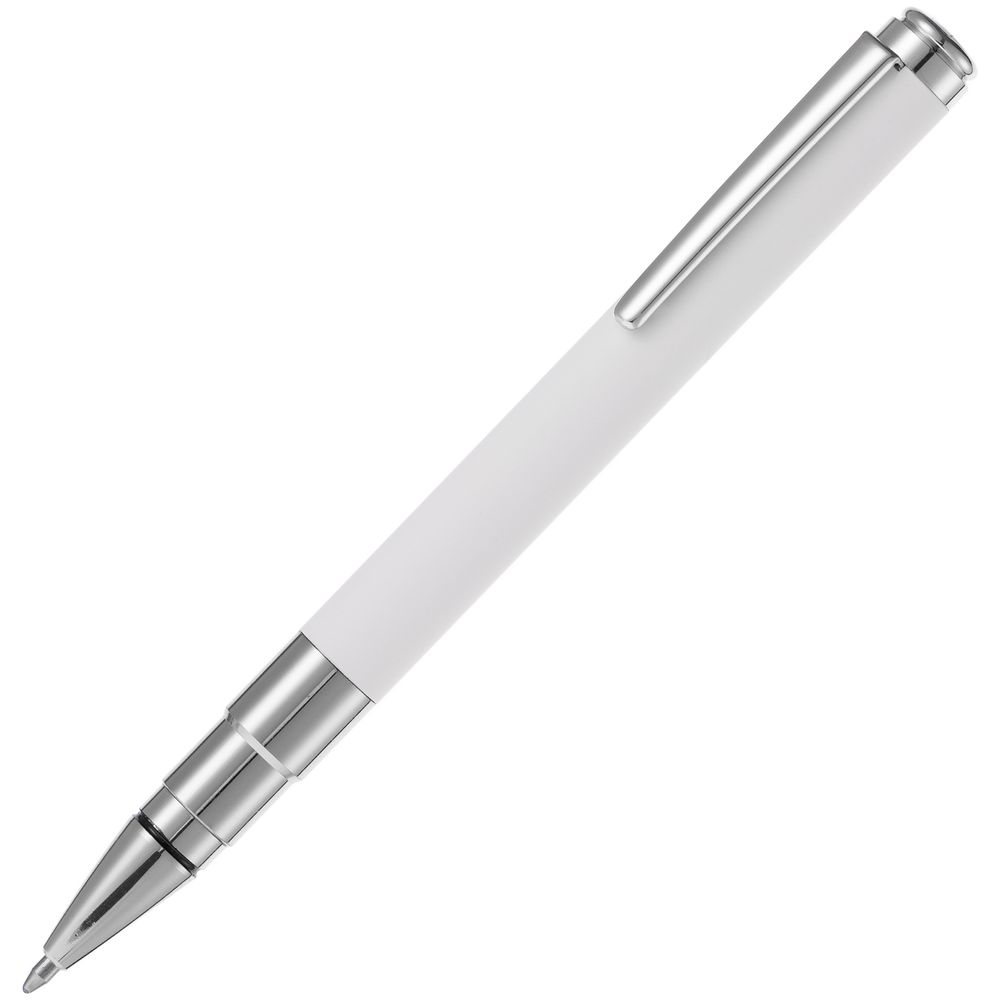 Ручка шариковая Kugel Chrome, белая-1