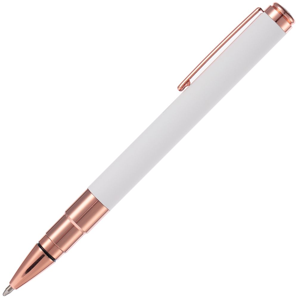 Ручка шариковая Kugel Rosegold, белая-2