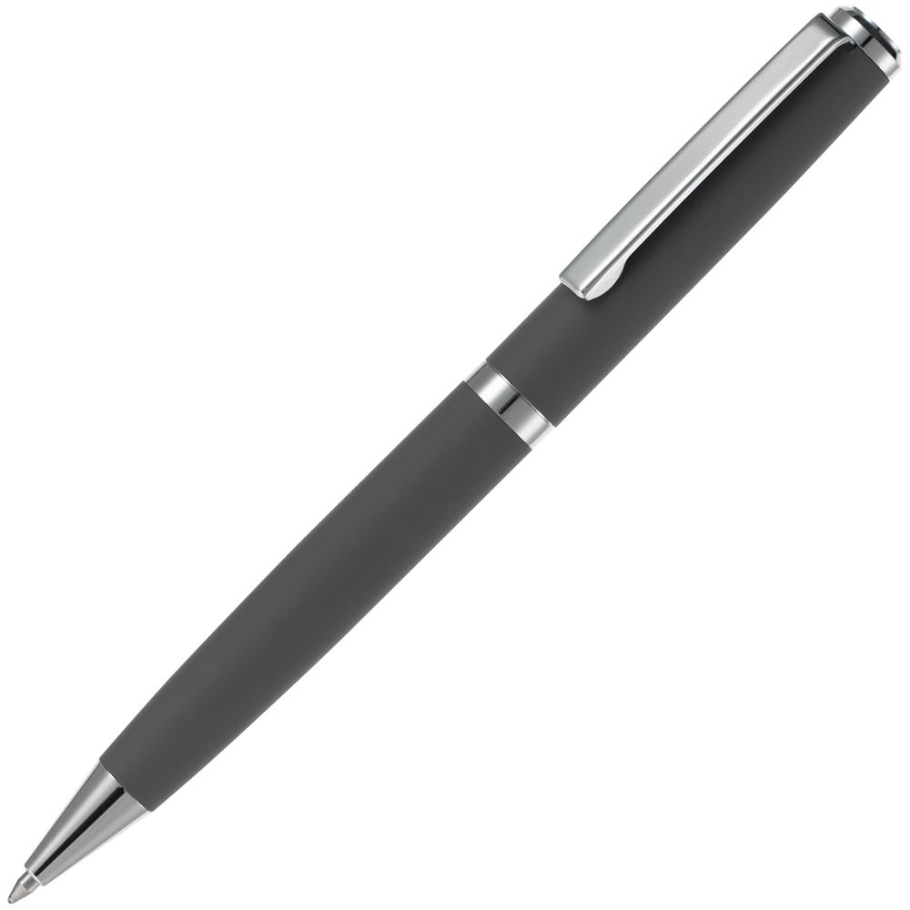 Ручка шариковая Inkish Chrome в футляре, серая-1