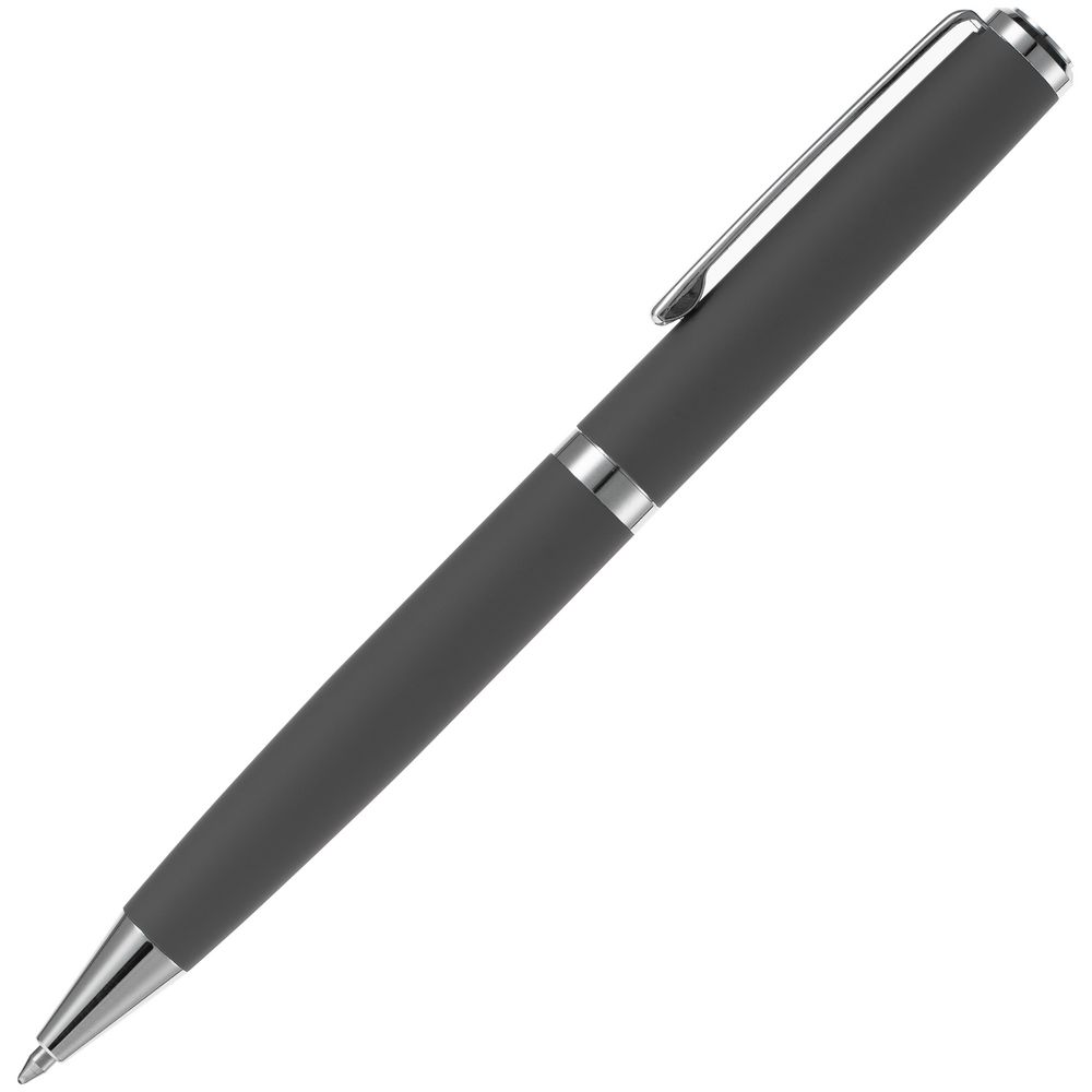 Ручка шариковая Inkish Chrome в футляре, серая-2