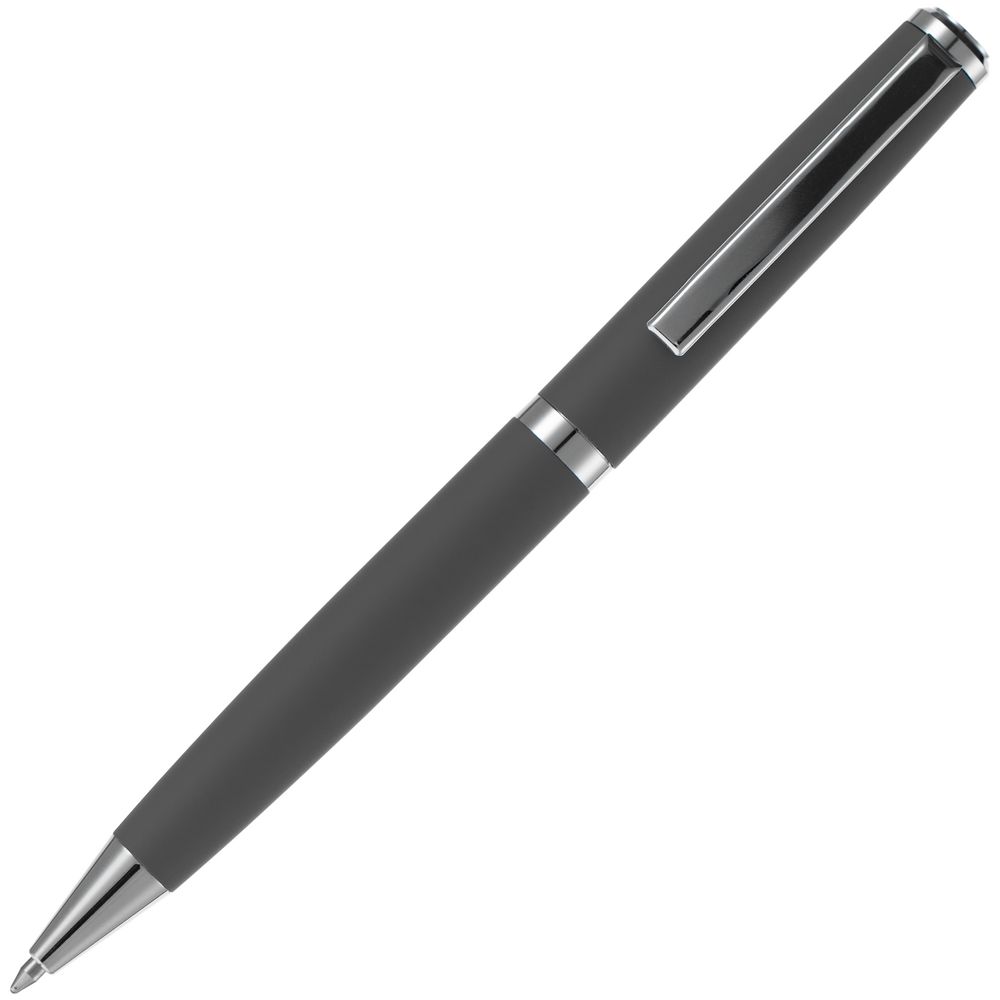 Ручка шариковая Inkish Chrome в футляре, серая-3