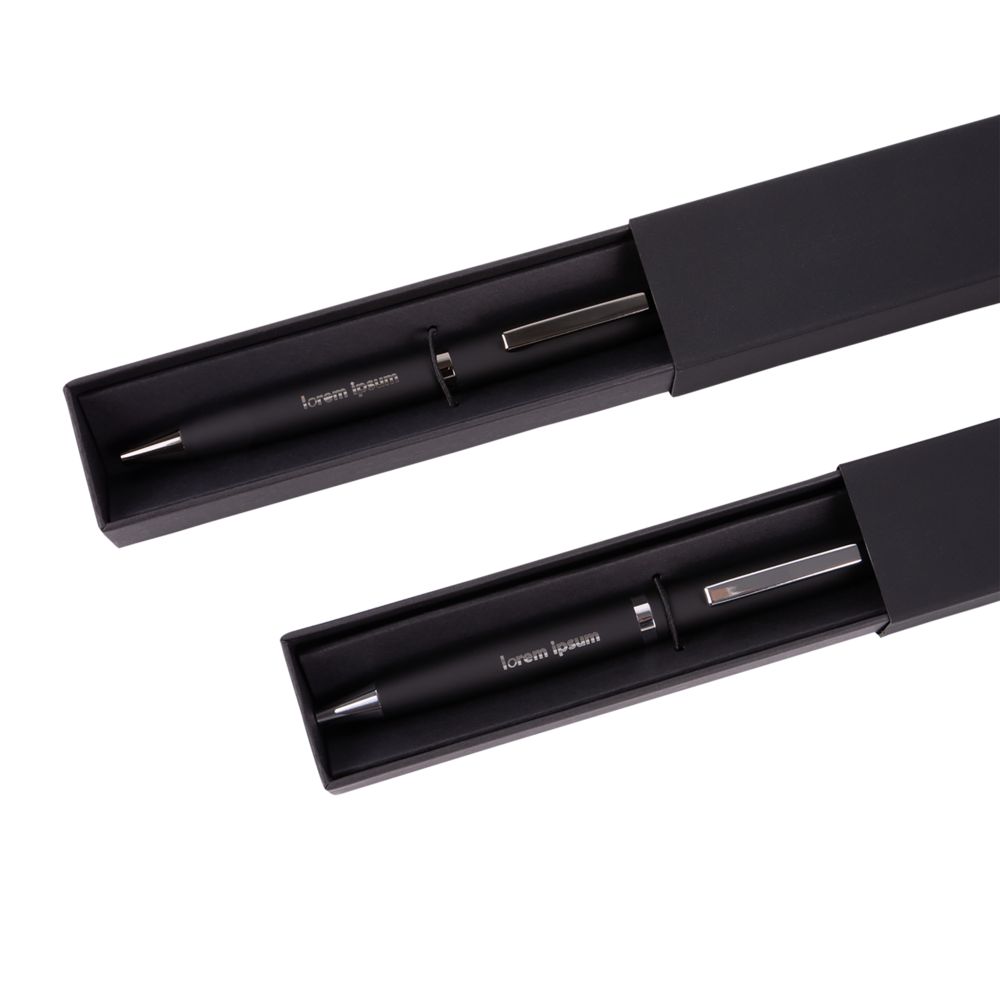 Ручка шариковая Inkish Chrome в футляре, черная-8