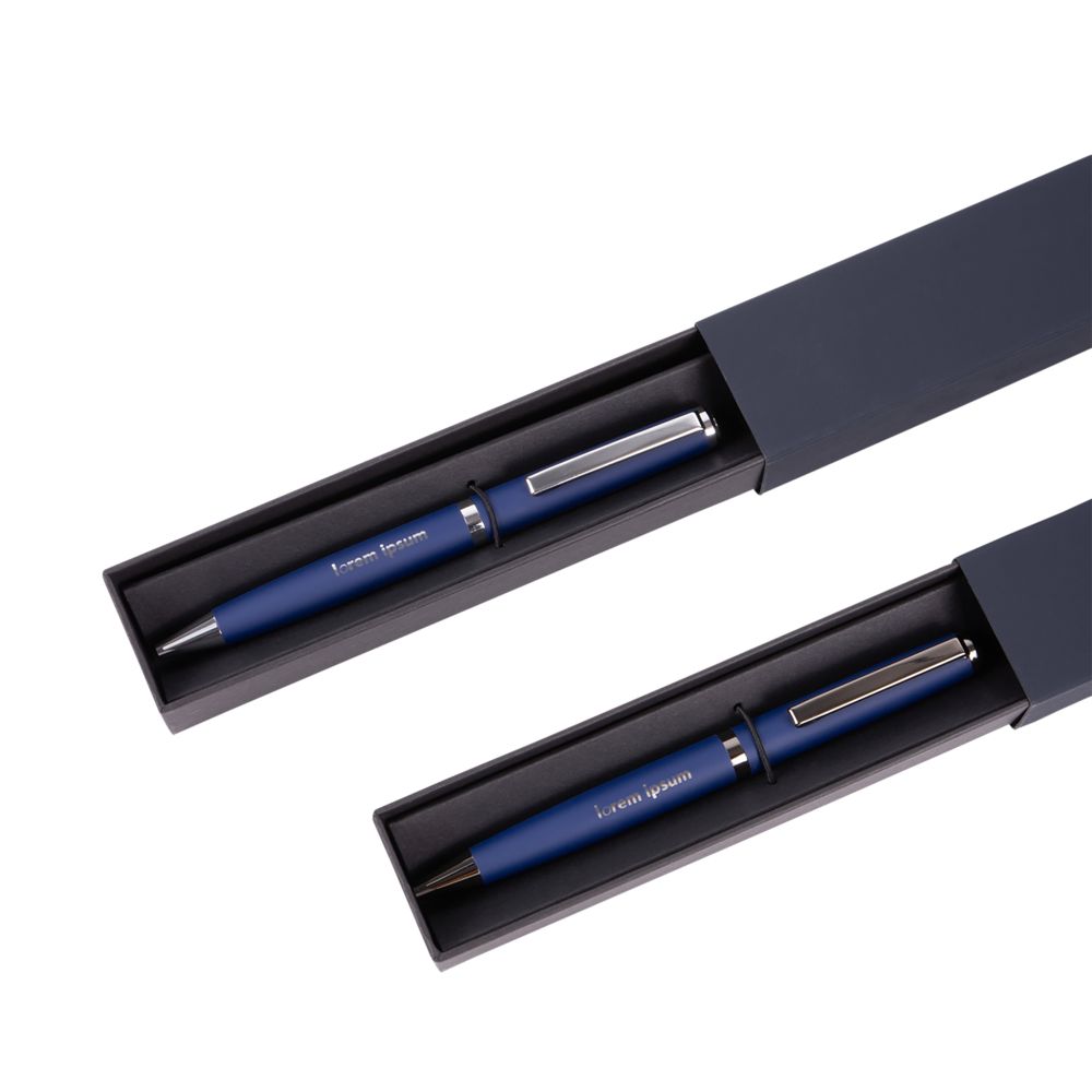 Ручка шариковая Inkish Chrome в футляре, синяя-8