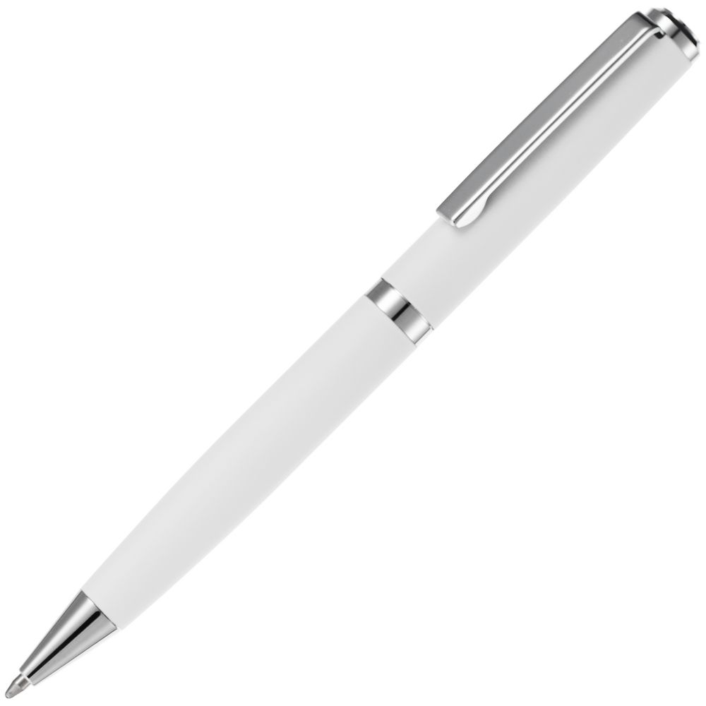 Ручка шариковая Inkish Chrome в футляре, белая-1