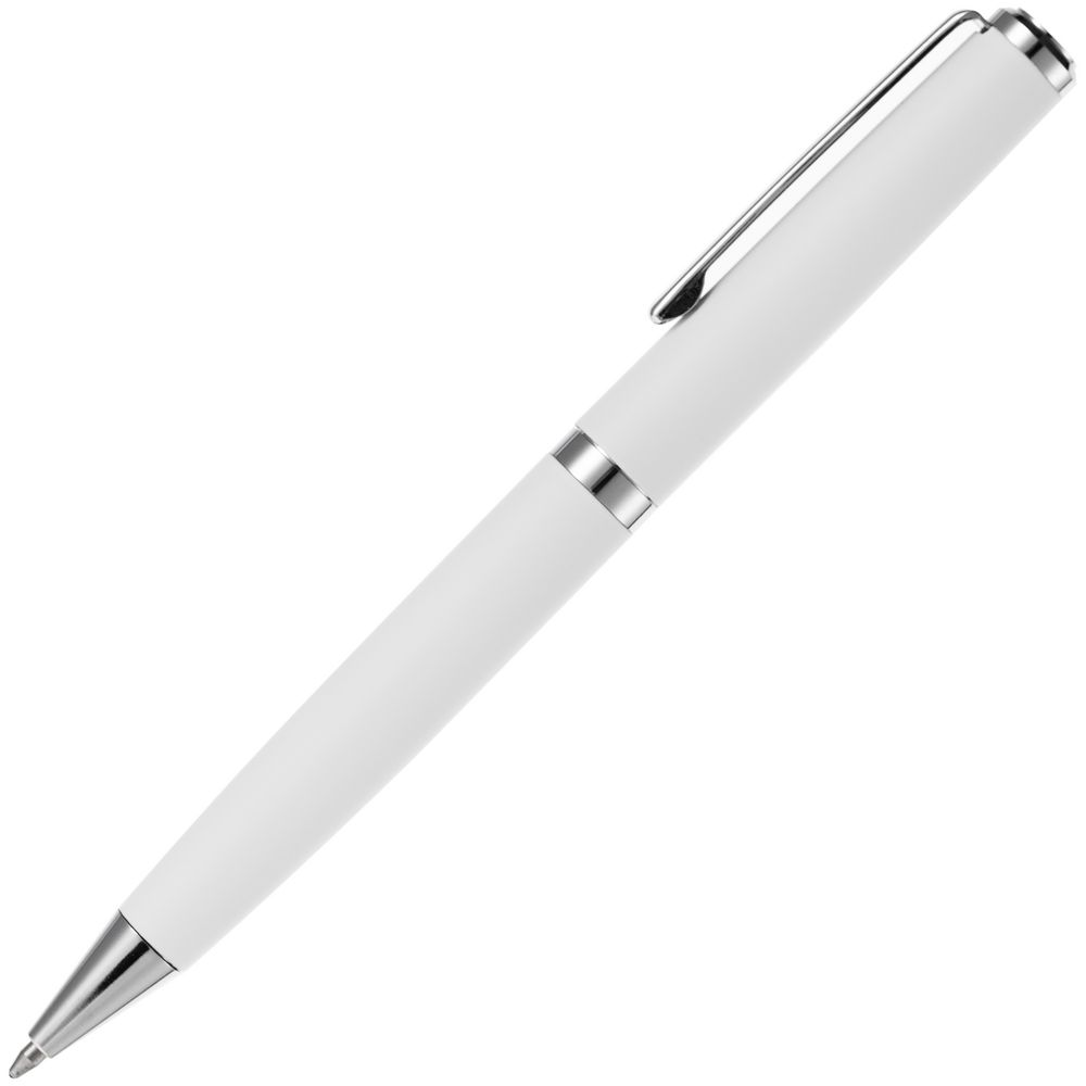 Ручка шариковая Inkish Chrome в футляре, белая-3