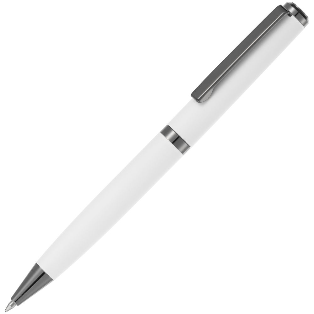 Ручка шариковая Inkish Gunmetal в футляре, белая-1