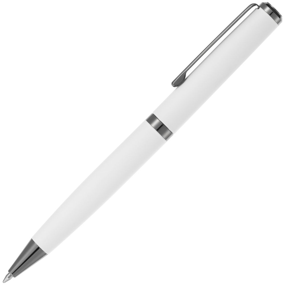 Ручка шариковая Inkish Gunmetal в футляре, белая-2