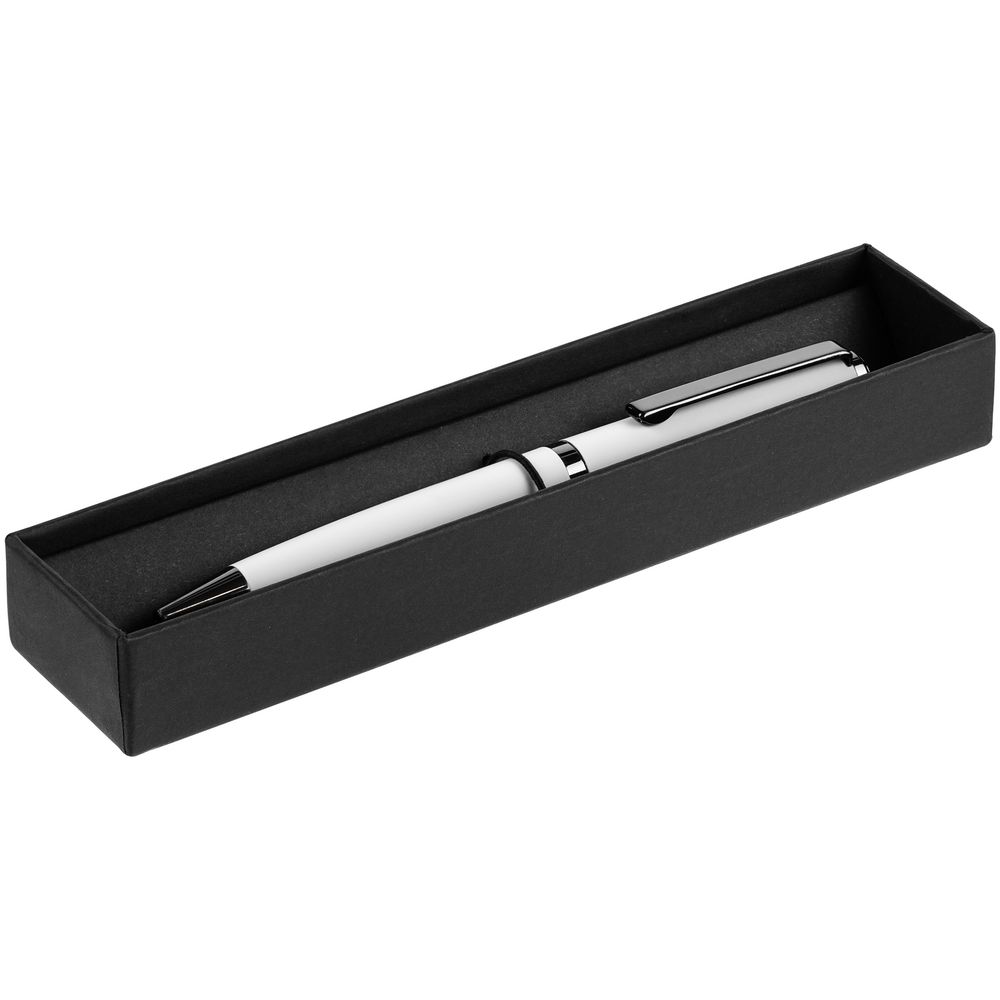 Ручка шариковая Inkish Gunmetal в футляре, белая-5