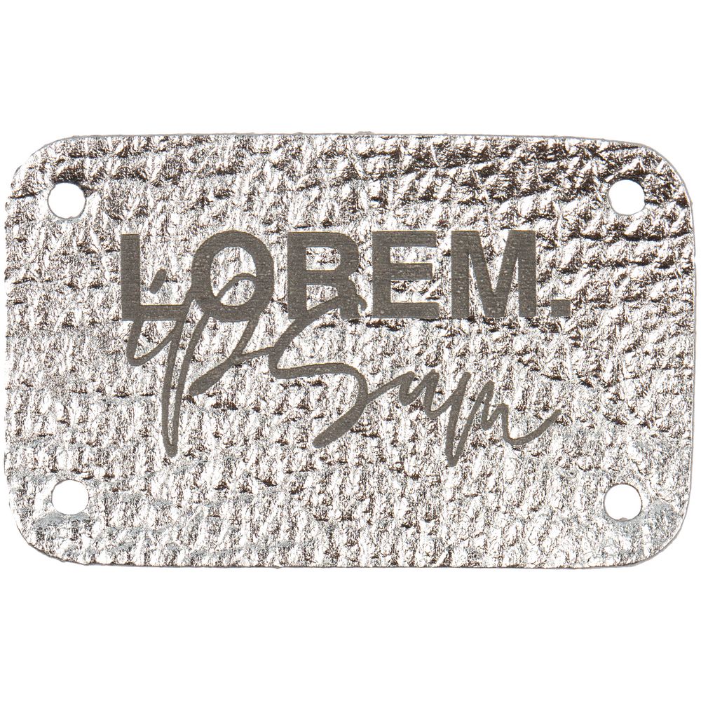 Лейбл Corolla Metal, S, серебристый-3