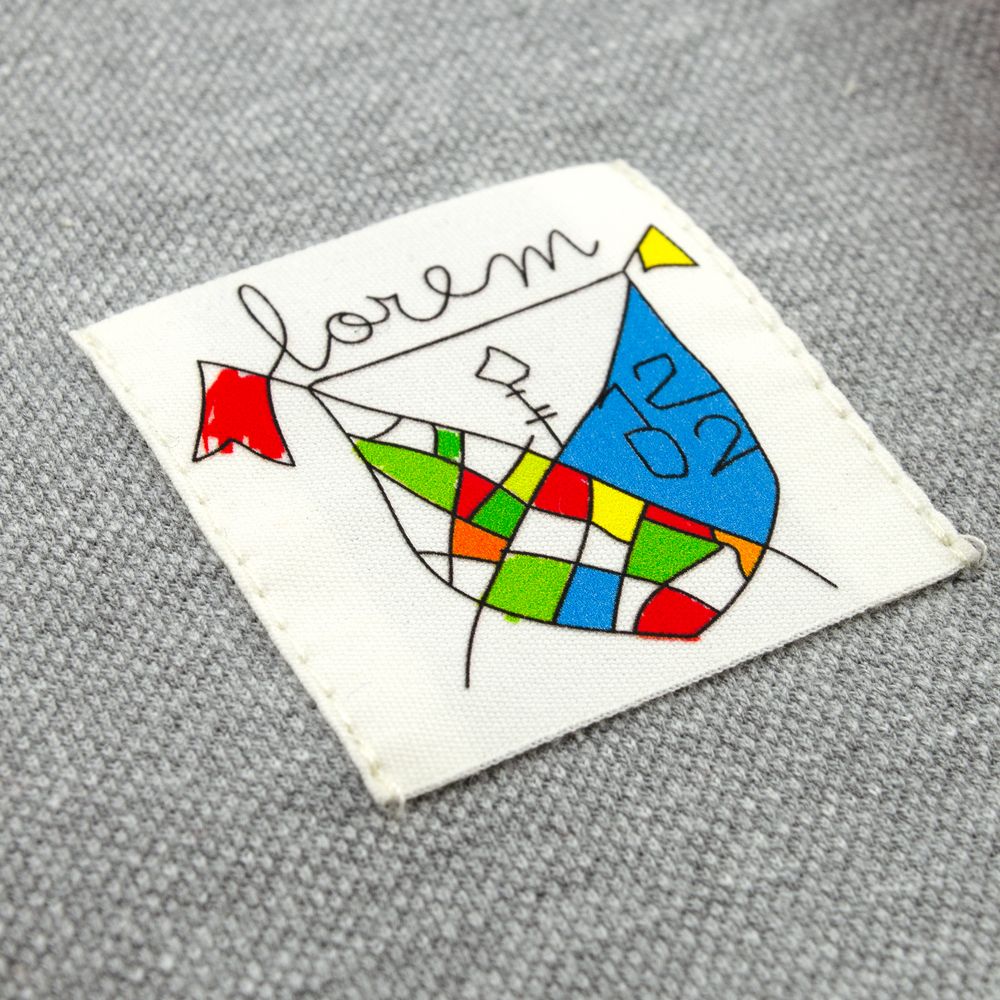 Лейбл хлопковый Doni, L, беленый-4