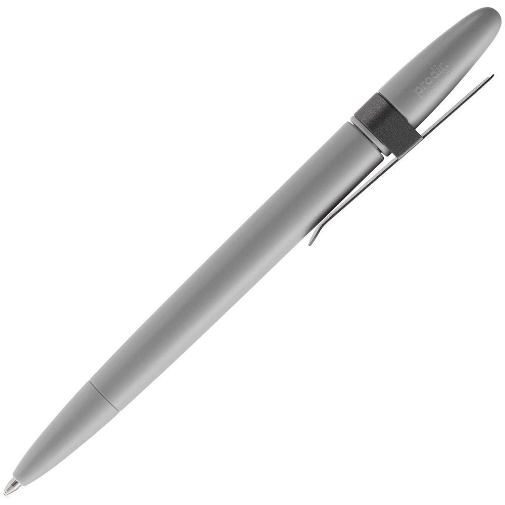 Ручка шариковая Prodir DS5 TSM Metal Clip, серая-2
