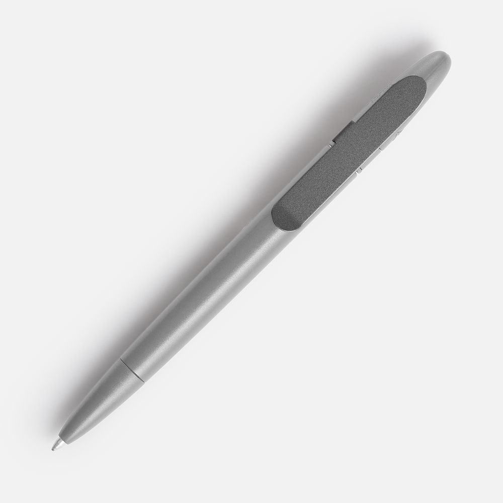 Ручка шариковая Prodir DS5 TSM Metal Clip, серая-3