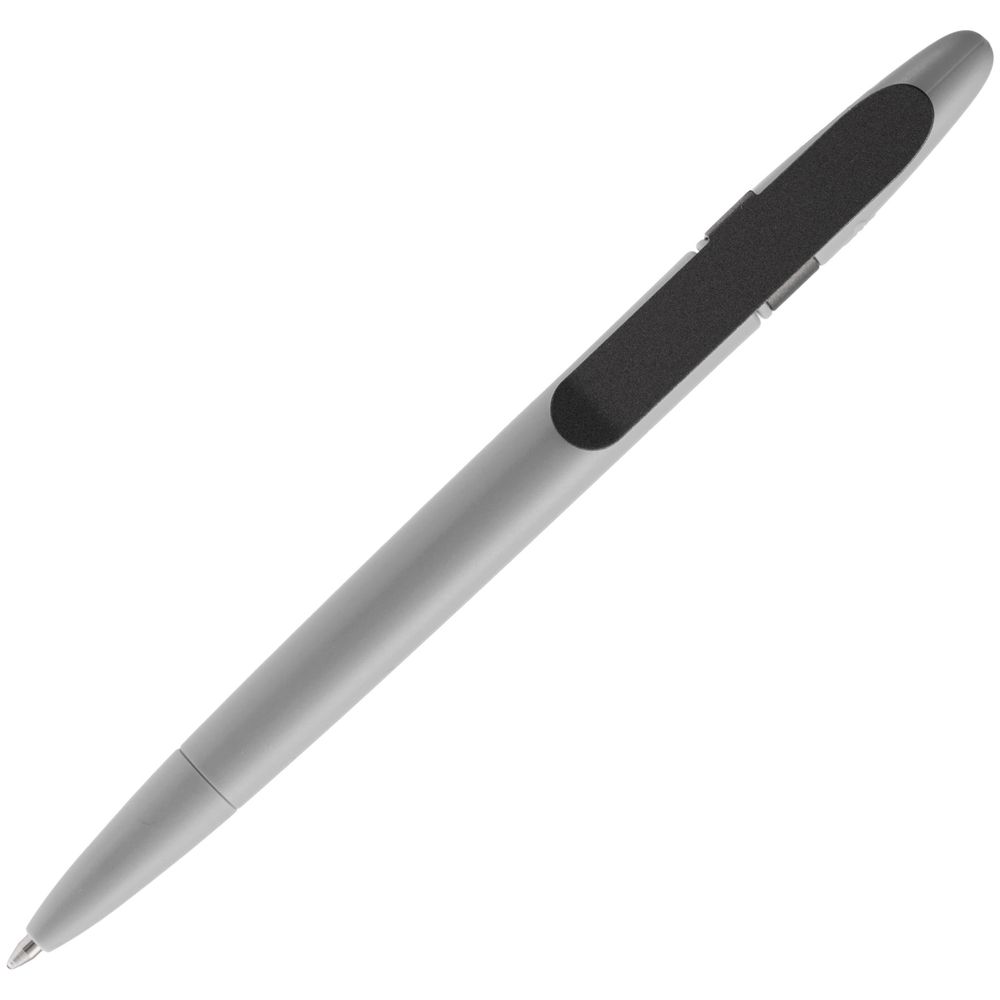 Ручка шариковая Prodir DS5 TSM Metal Clip, серая-4