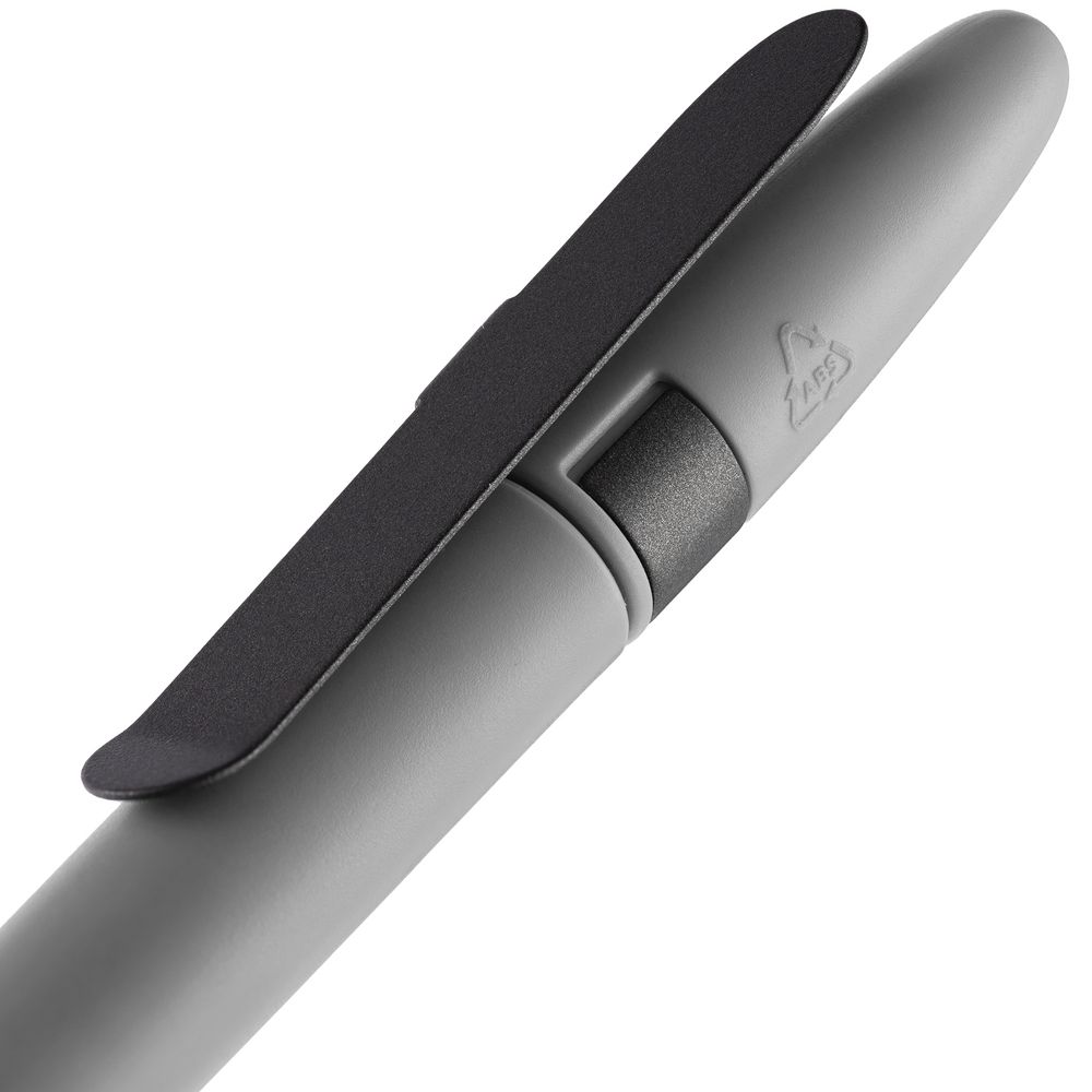 Ручка шариковая Prodir DS5 TSM Metal Clip, серая-5