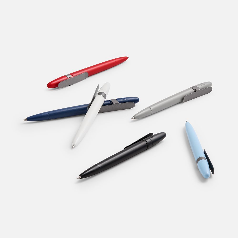 Ручка шариковая Prodir DS5 TSM Metal Clip, серая-7