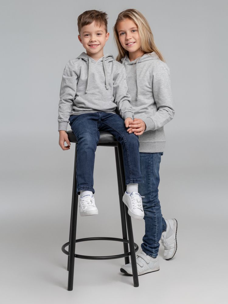 Худи детское Kirenga Kids 2.0, серый меланж, 6 лет-12