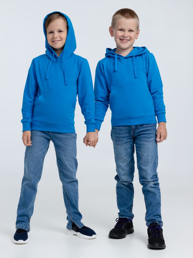 Худи детское Kirenga 2.0 Kids, бирюзовое, 6 лет-9
