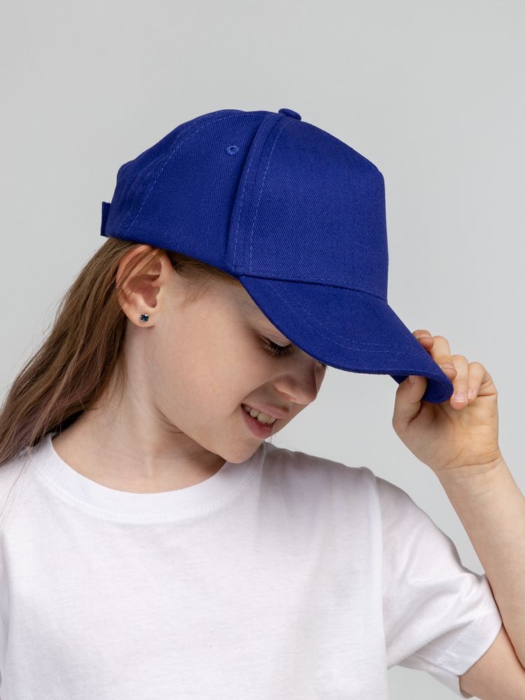 Бейсболка детская Standard Kids, синяя-5