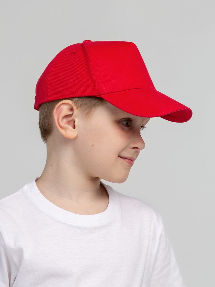 Бейсболка детская Standard Kids, красная-4