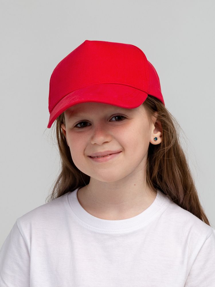 Бейсболка детская Standard Kids, красная-6