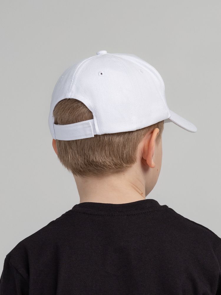 Бейсболка детская Standard Kids, белая-8