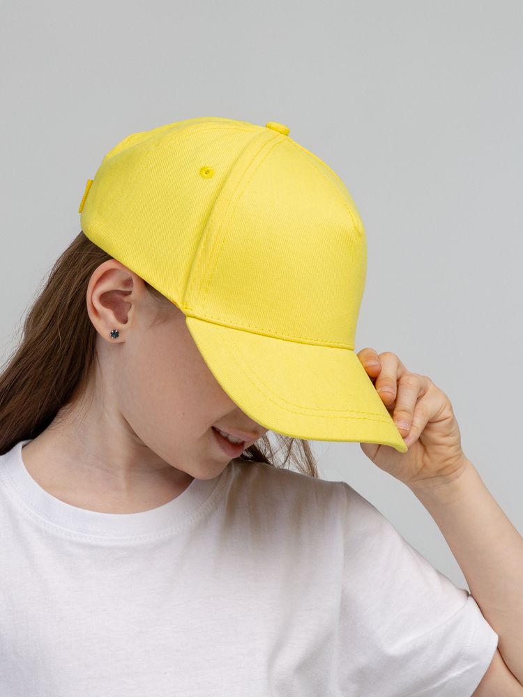 Бейсболка детская Standard Kids, желтая-5