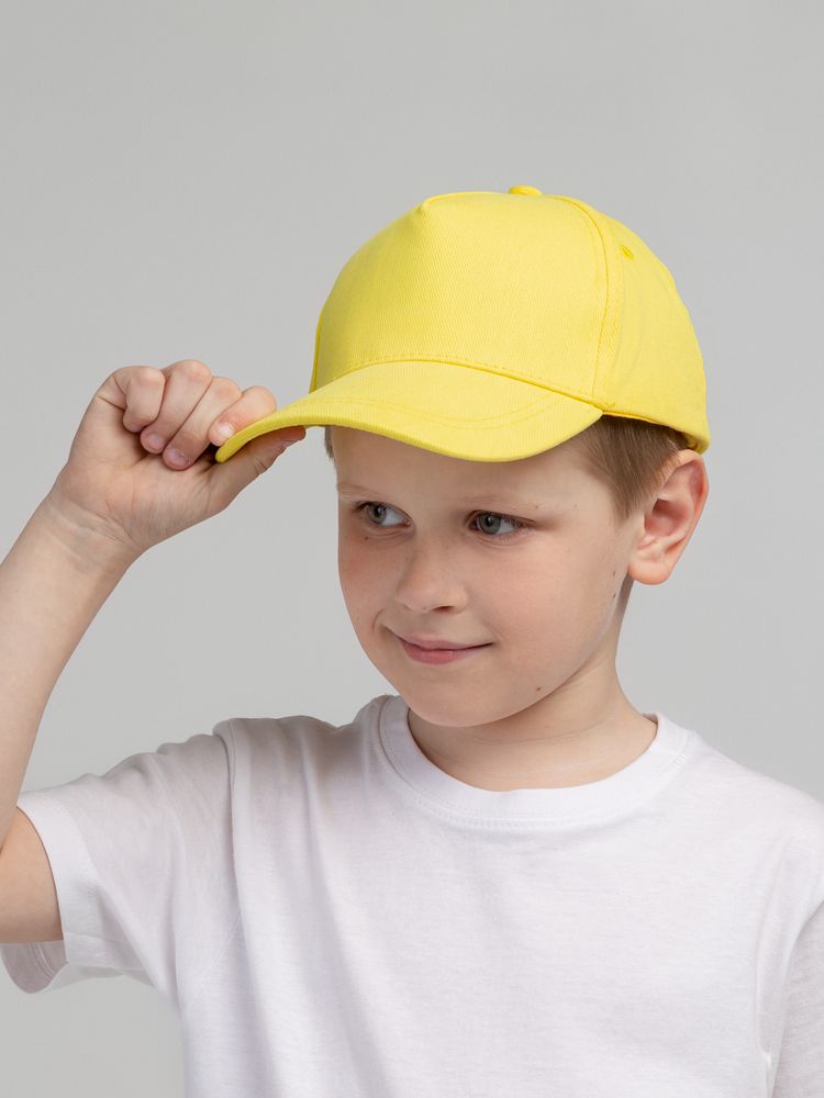 Бейсболка детская Standard Kids, желтая-7
