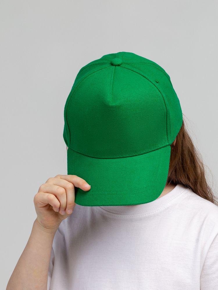 Бейсболка детская Standard Kids, зеленая-5