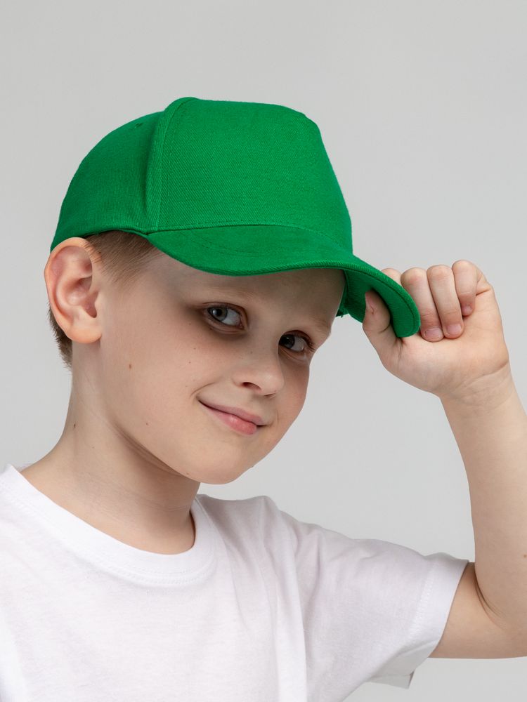 Бейсболка детская Standard Kids, зеленая-7