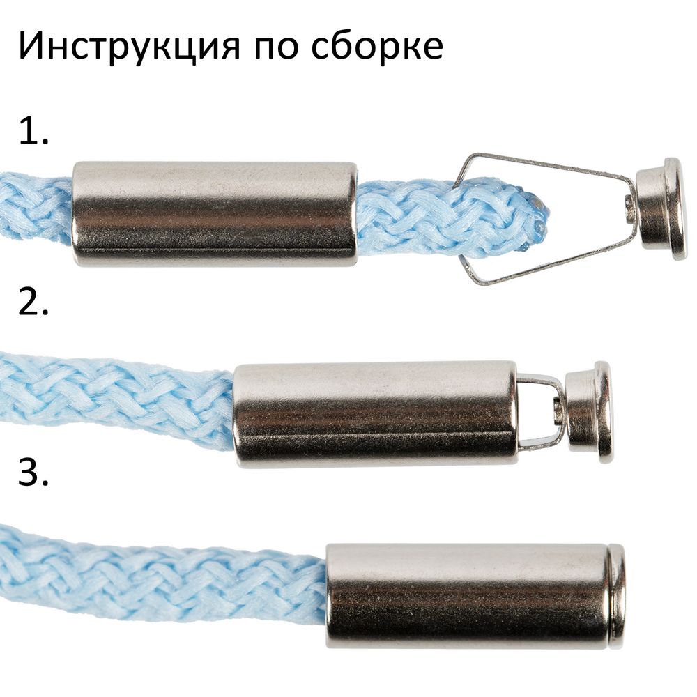 Наконечник для шнурка Nozzle, серебристый (хром)-3