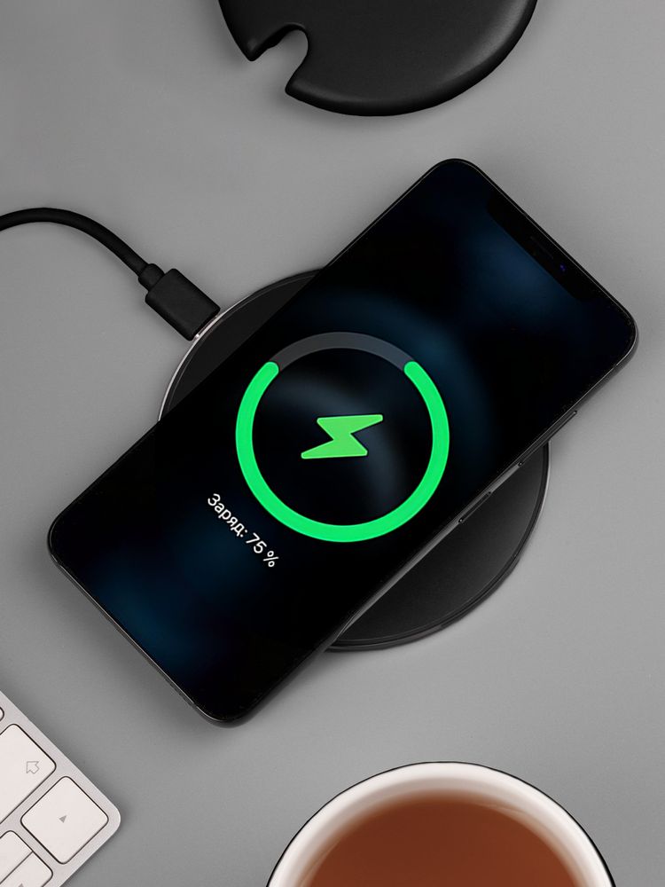 Кружка с подогревом и беспроводной зарядкой dualBase ver. 2.0 Matt, черная-13