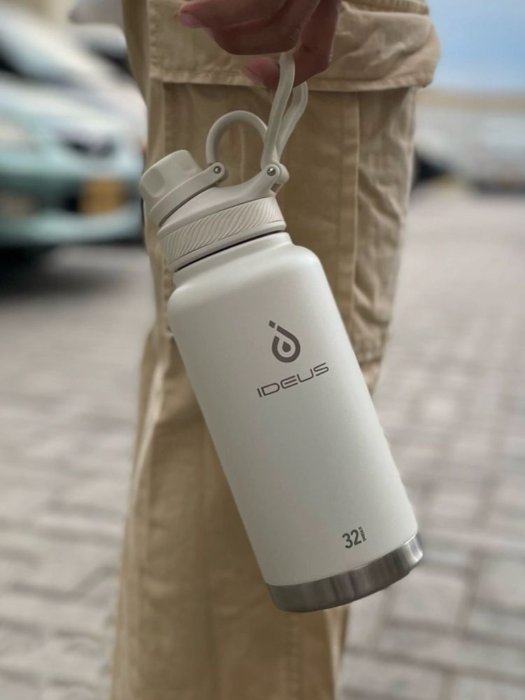 Термобутылка Fujisan XL 2.0, белая (молочная)-12
