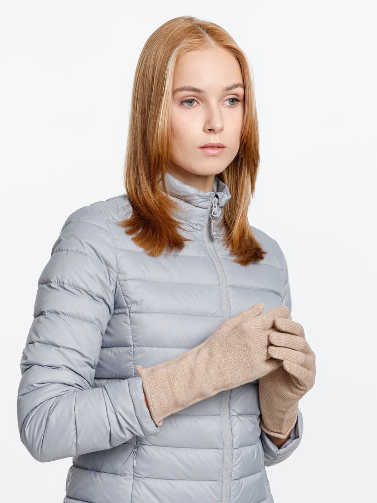 Перчатки Alpine, удлиненные, бежевые-5