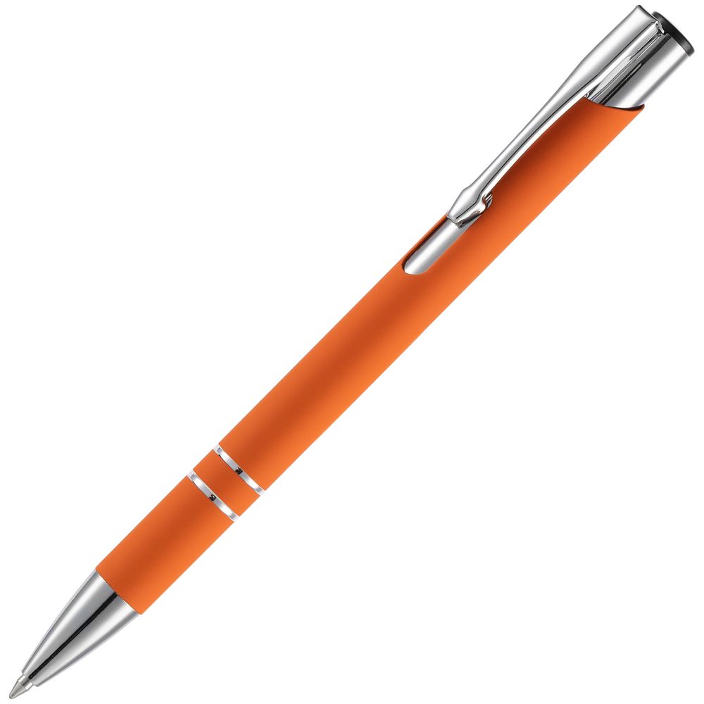 Ручка шариковая Keskus Soft Touch, оранжевая-1