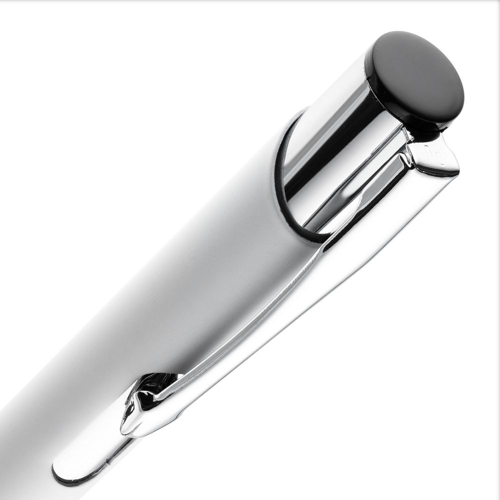 Ручка шариковая Keskus Soft Touch, белая-4