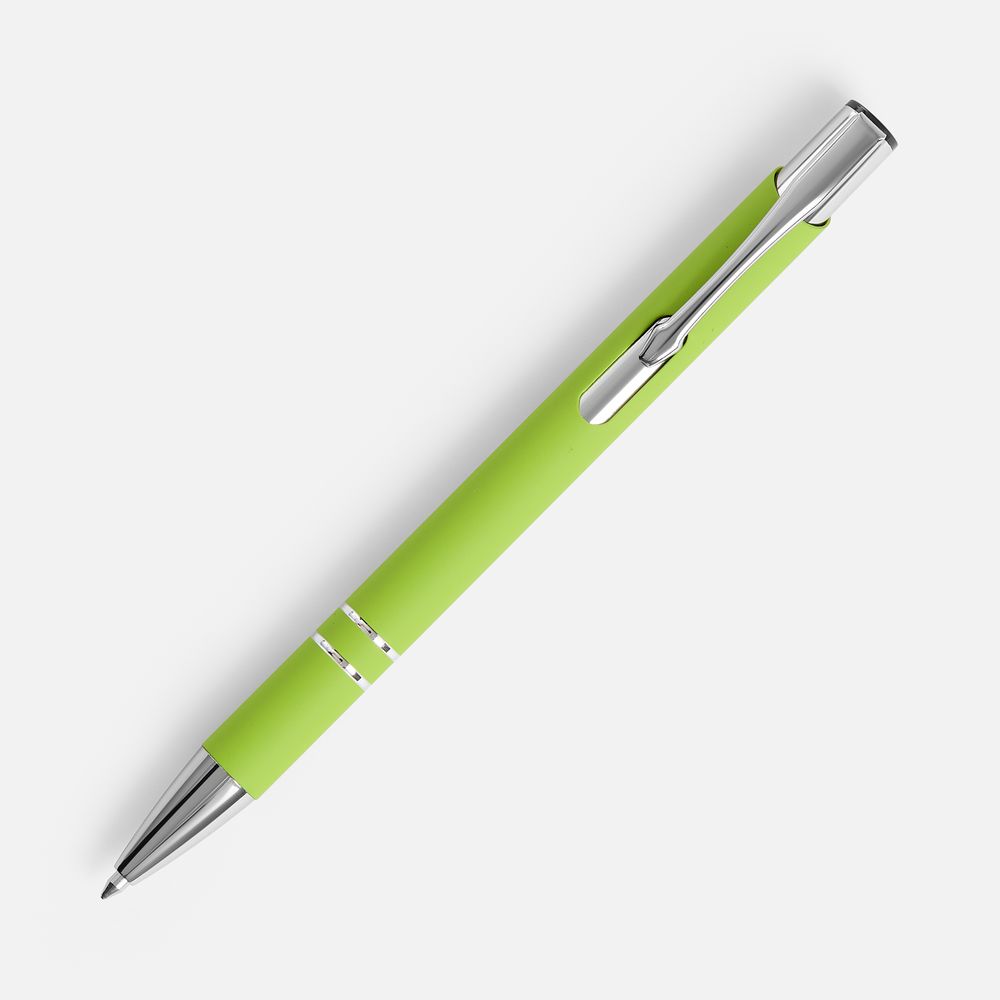 Ручка шариковая Keskus Soft Touch, зеленое яблоко-2