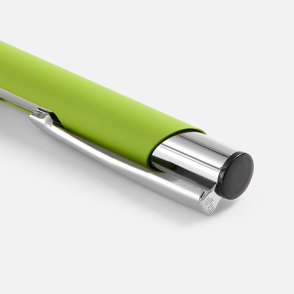 Ручка шариковая Keskus Soft Touch, зеленое яблоко-4