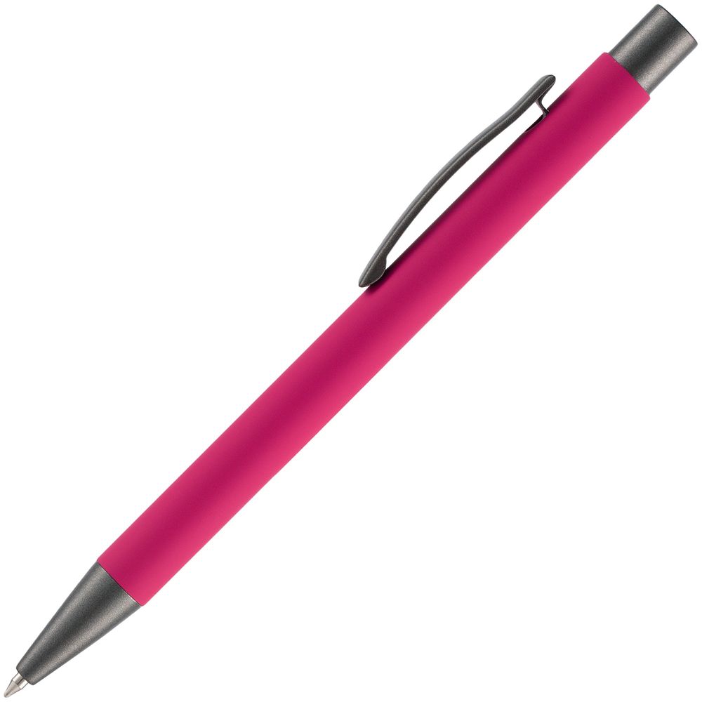 Ручка шариковая Atento Soft Touch, розовая-2