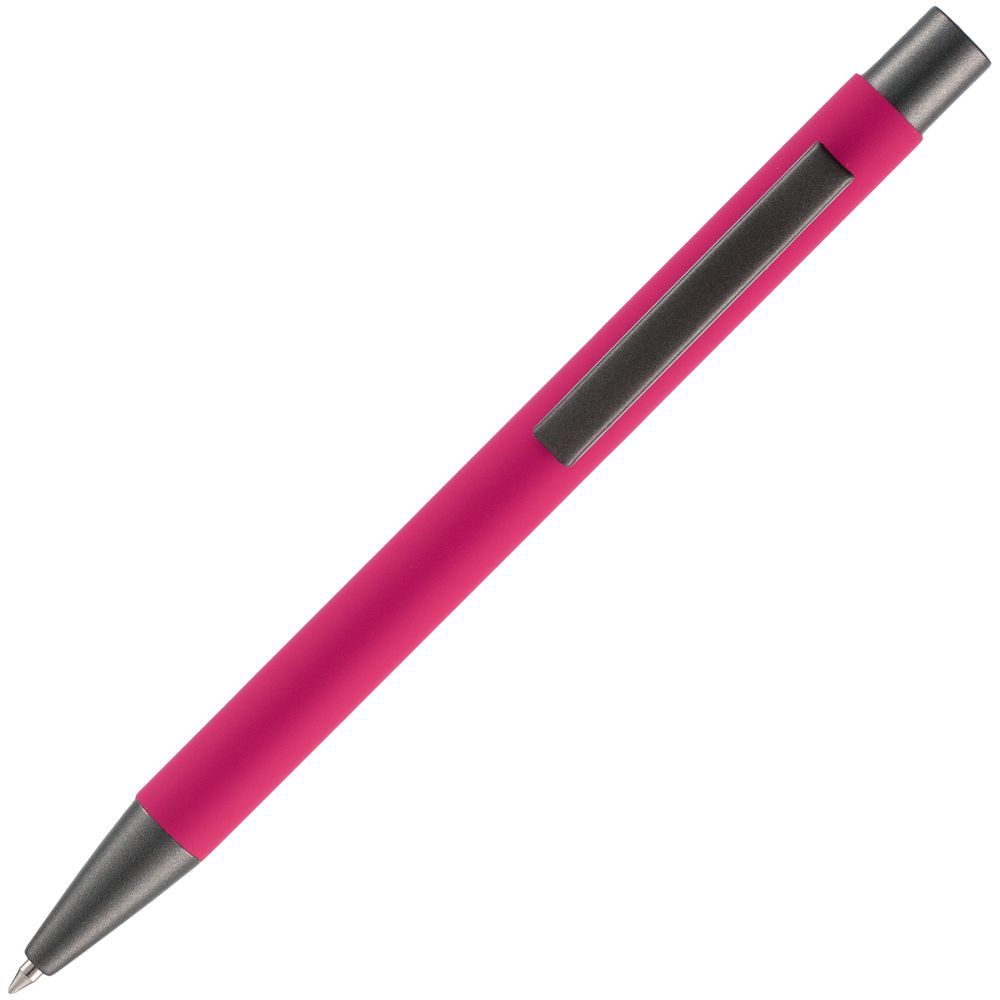 Ручка шариковая Atento Soft Touch, розовая-3