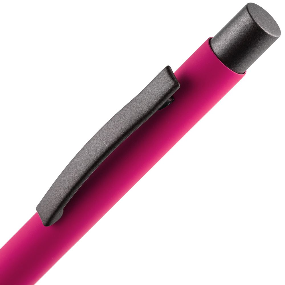 Ручка шариковая Atento Soft Touch, розовая-4