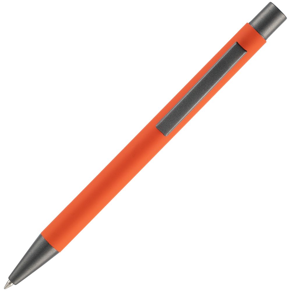 Ручка шариковая Atento Soft Touch, оранжевая-3