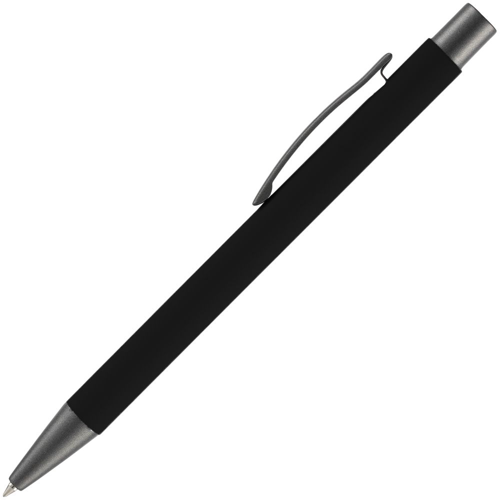Ручка шариковая Atento Soft Touch, черная-2
