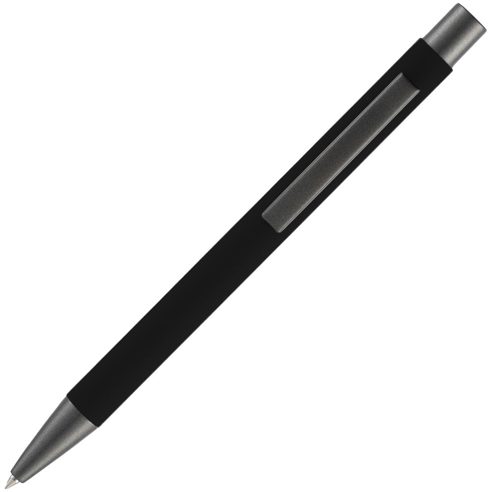 Ручка шариковая Atento Soft Touch, черная-3