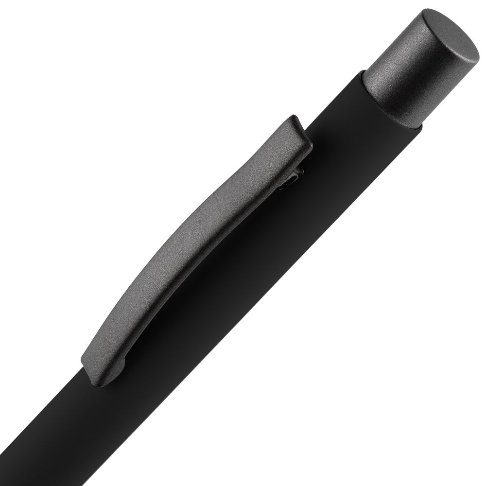 Ручка шариковая Atento Soft Touch, черная-4