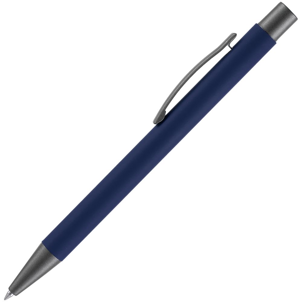 Ручка шариковая Atento Soft Touch, темно-синяя-2