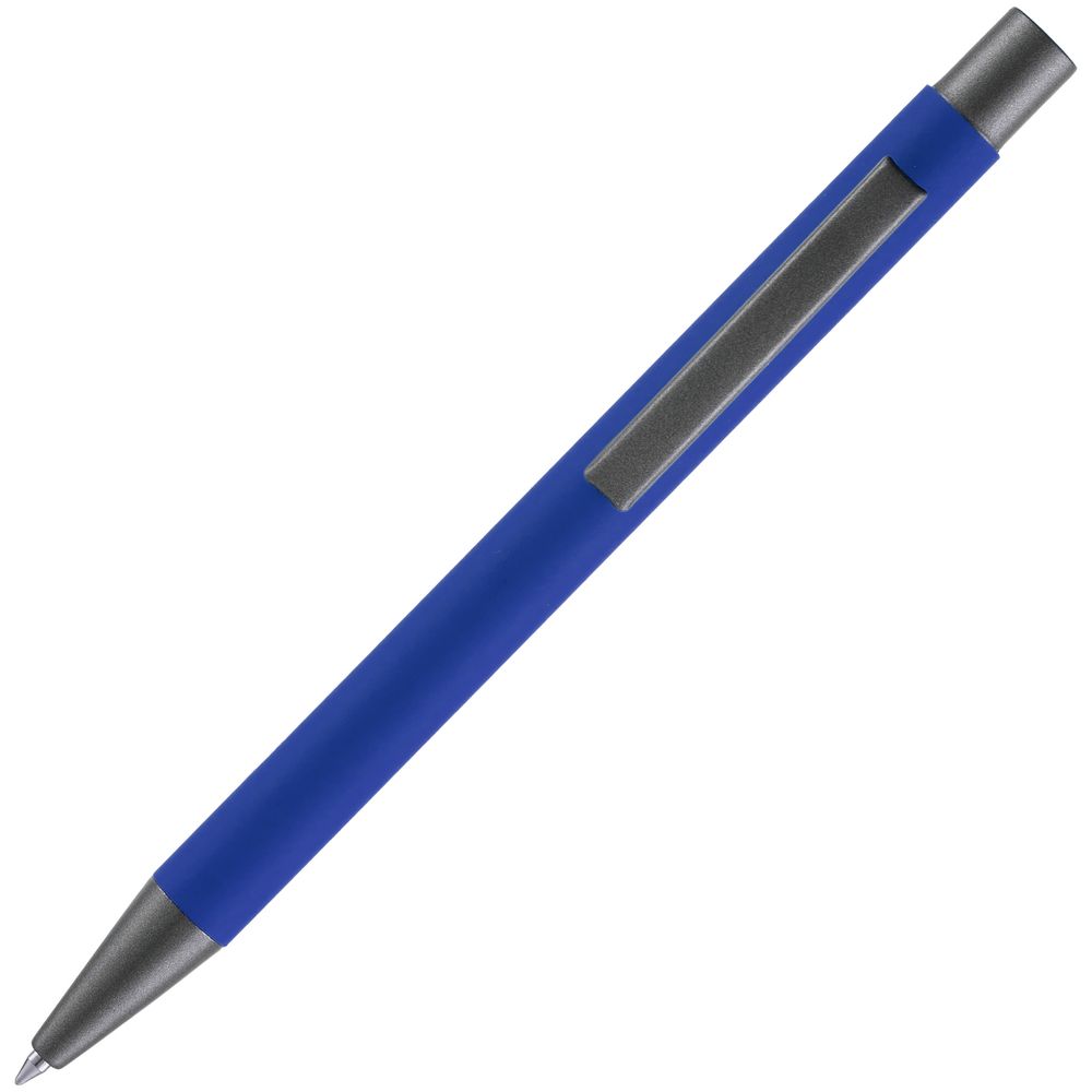 Ручка шариковая Atento Soft Touch, ярко-синяя-3