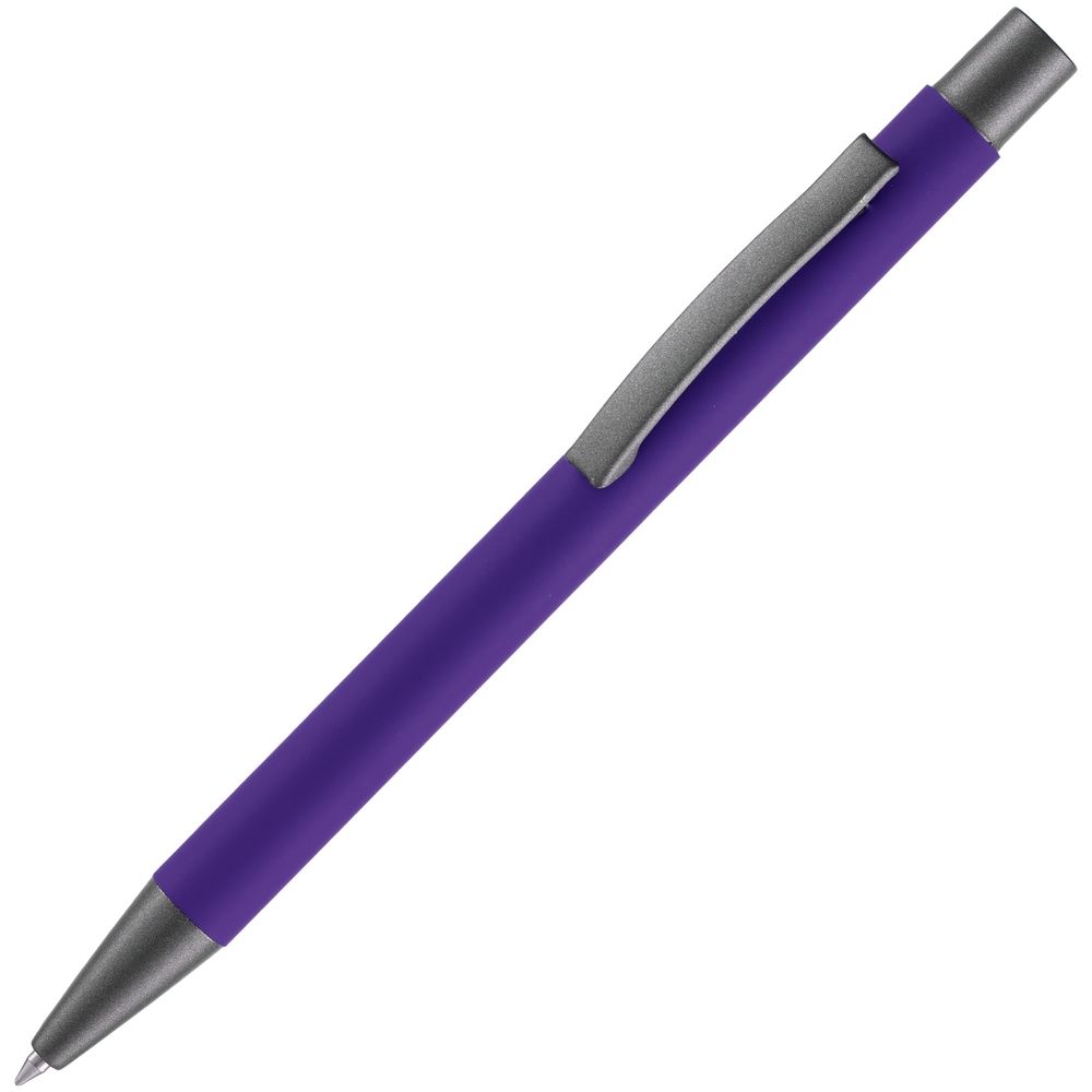 Ручка шариковая Atento Soft Touch, фиолетовая-1