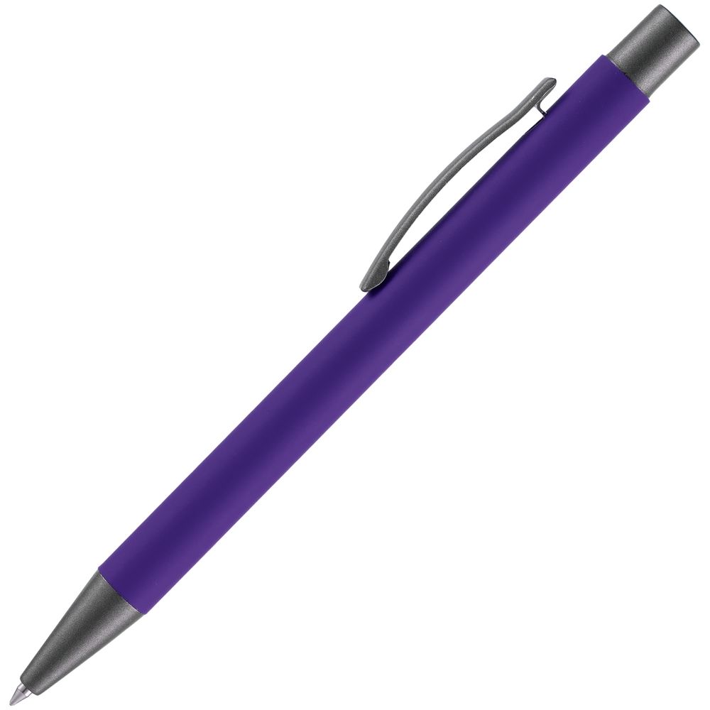 Ручка шариковая Atento Soft Touch, фиолетовая-2