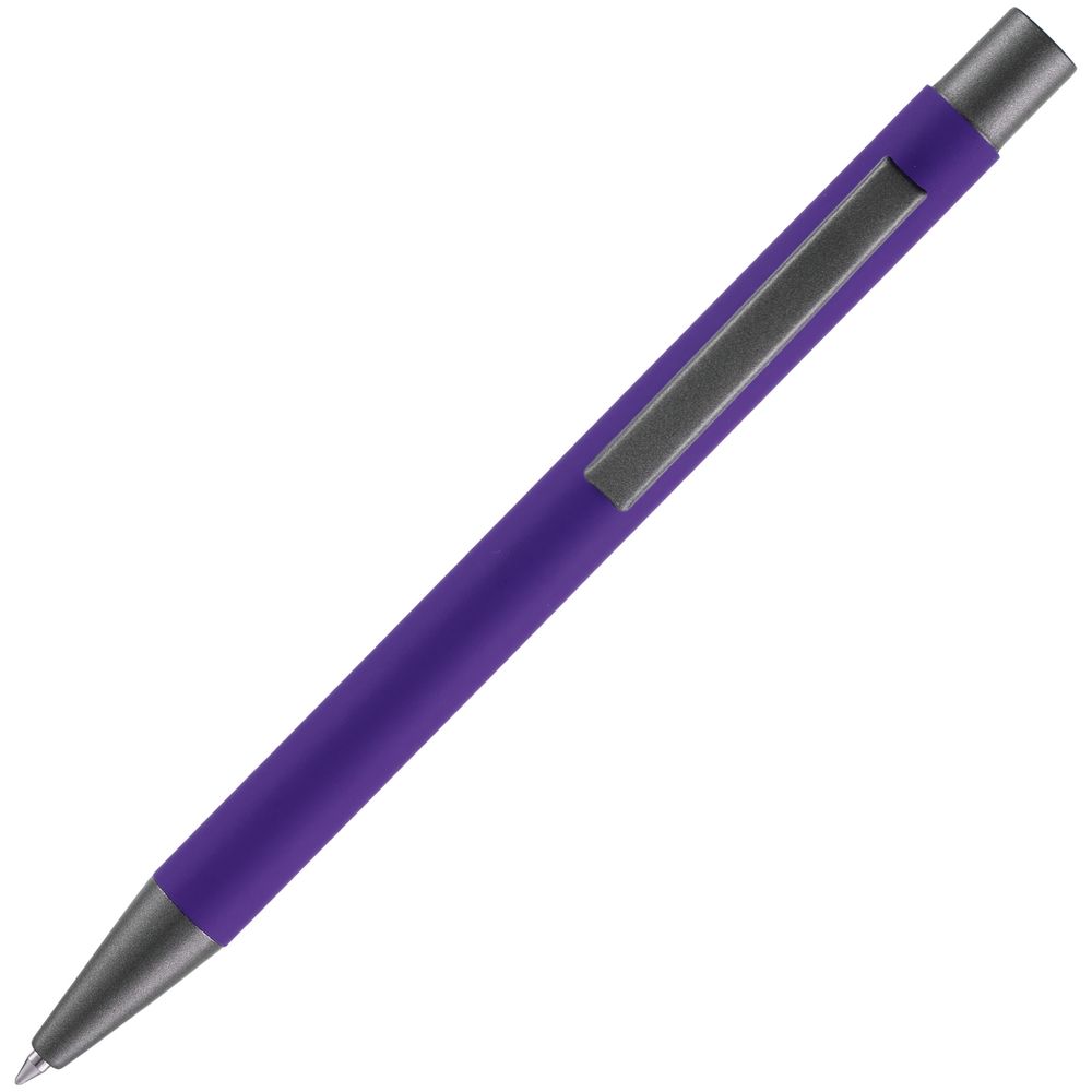 Ручка шариковая Atento Soft Touch, фиолетовая-3